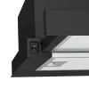 Gorenje TH60E3B õhupuhasti Poolsisseehitatav (väljatõmmatav) Must 350 m³/h