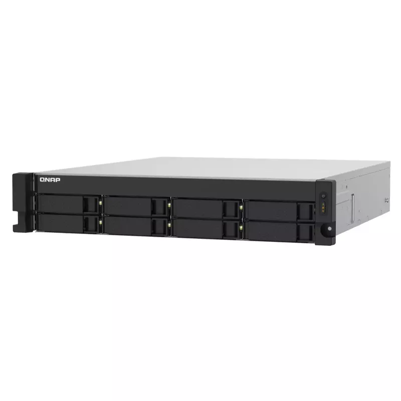 QNAP TS-832PXU NAS Rack (2U) Annapurna Labs AL324 4 GB DDR4 0 TB QNAP Turbo System Alumiinium, Must