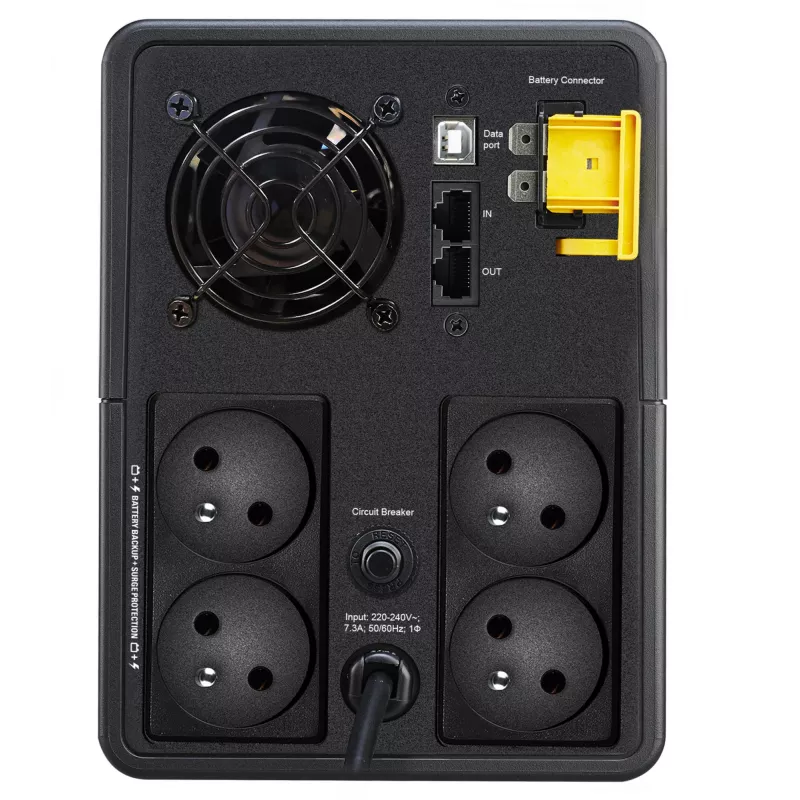 APC Back-UPS, 1600VA, Tower, 230V, 4x CEE 7/5 Prantsuse Schuko pistikupesa, AVR