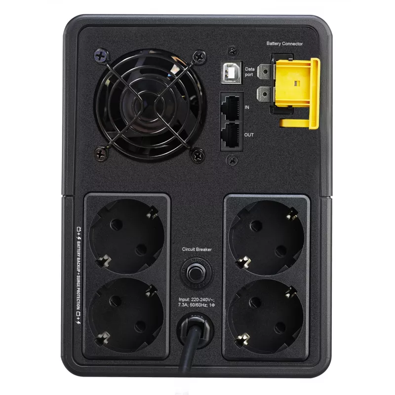 APC Back-UPS, 1600VA, torn, 230V, 4x CEE 7/7 Schuko pistikupesa, AVR