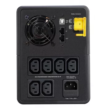 APC Back-UPS, 1600VA, torn, 230V, 6x IEC C13 pistikupesa, AVR, liini-interaktiivne, 1,6 kVA, 900 W, siinus, 140 V, 300 V