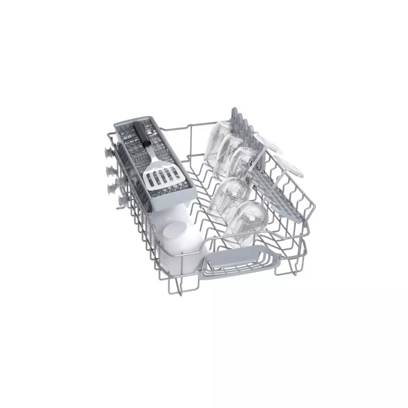 Sisseehitatud nõudepesumasin Bosch Serie 2 SPV2IKX10E, kitsas 45 cm, 9 katet, 48 dB, 5 programmi, roostevabast terasest vann
