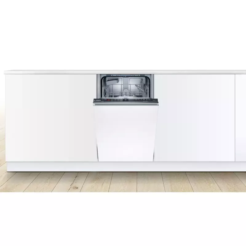 Sisseehitatud nõudepesumasin Bosch Serie 2 SPV2IKX10E, kitsas 45 cm, 9 katet, 48 dB, 5 programmi, roostevabast terasest vann