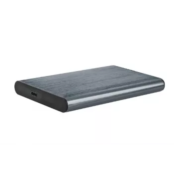 GEMBIRD USB 3.1 2,5 inch SATA HDD korpus USB-C pordiga, harjatud alumiinium - hall