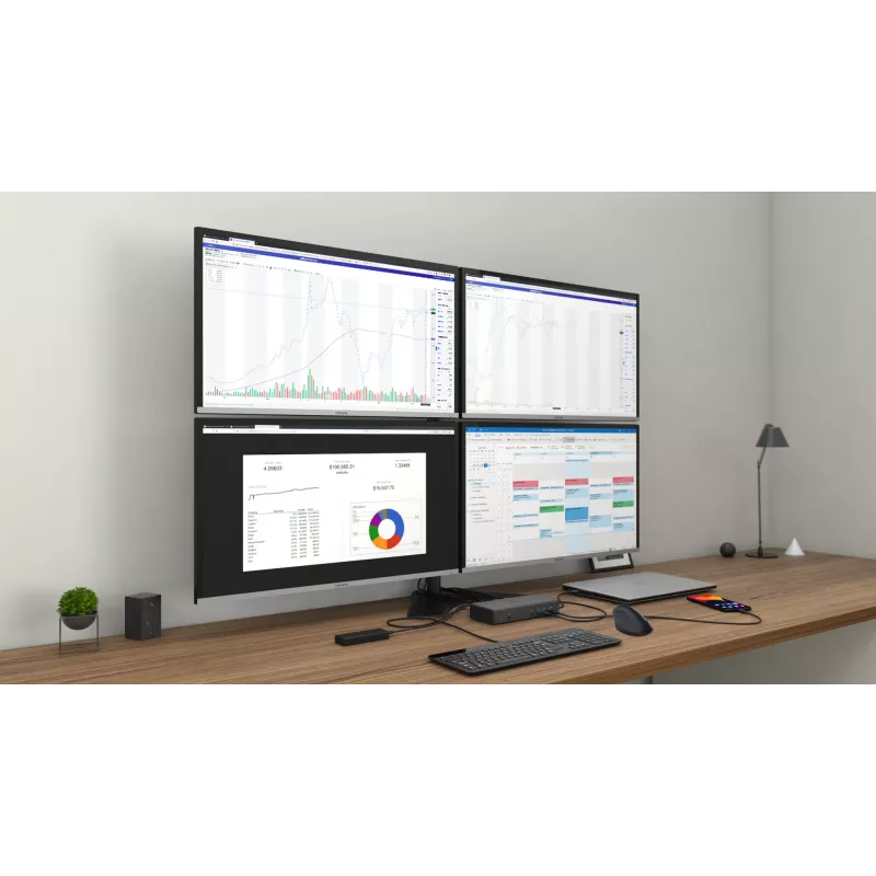 Dokkimisjaam i-tec USB-C Quattro Display dokkimisjaam toiteedastusega 85 W