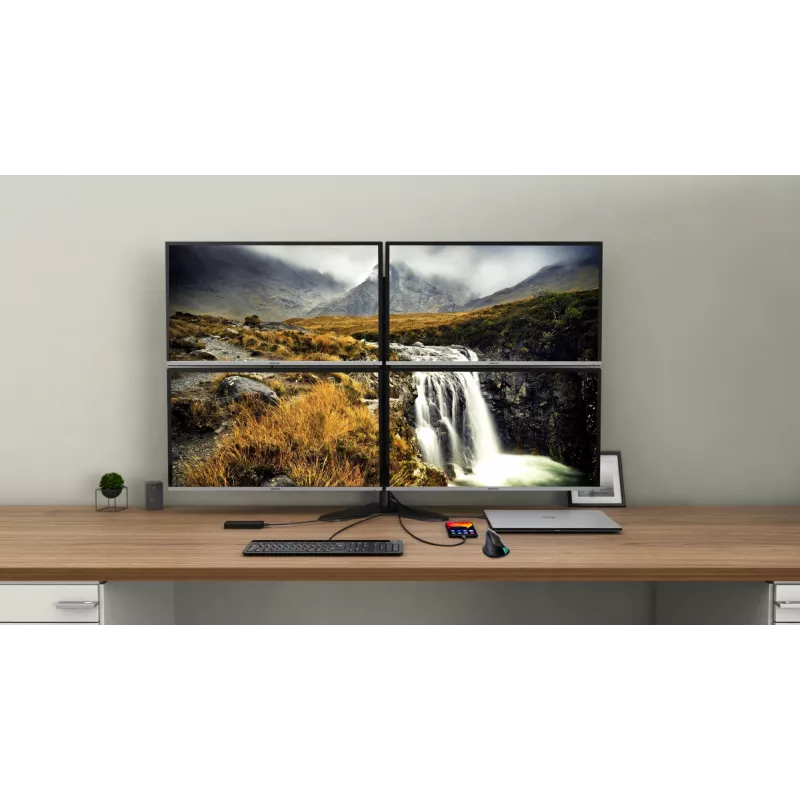 Dokkimisjaam i-tec USB-C Quattro Display dokkimisjaam toiteedastusega 85 W