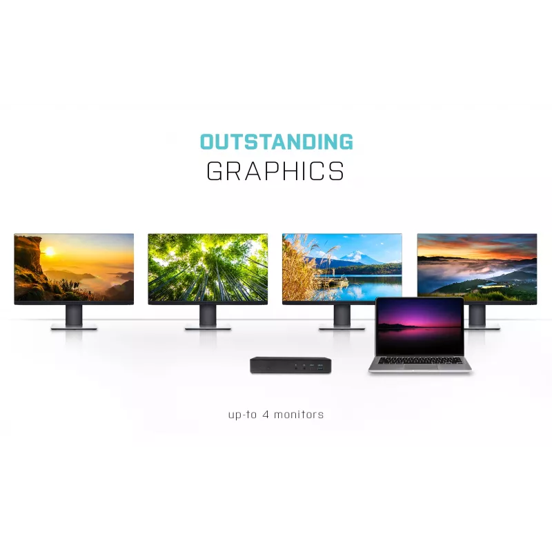 Dokkimisjaam i-tec USB-C Quattro Display dokkimisjaam toiteedastusega 85 W