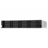 QNAP TS-1273AU-RP-8G NAS/salvestusserver Rack (2U) Ryzen Embedded V1500B 8 GB DDR4 0 TB QNAP QTS Alumiinium, Must
