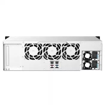 QNAP TS-1673AU-RP-16G NAS/salvestusserver riiul (3U) Ryzen Embedded V1500B 16 GB DDR4 0 TB QNAP QTS Must, Hall