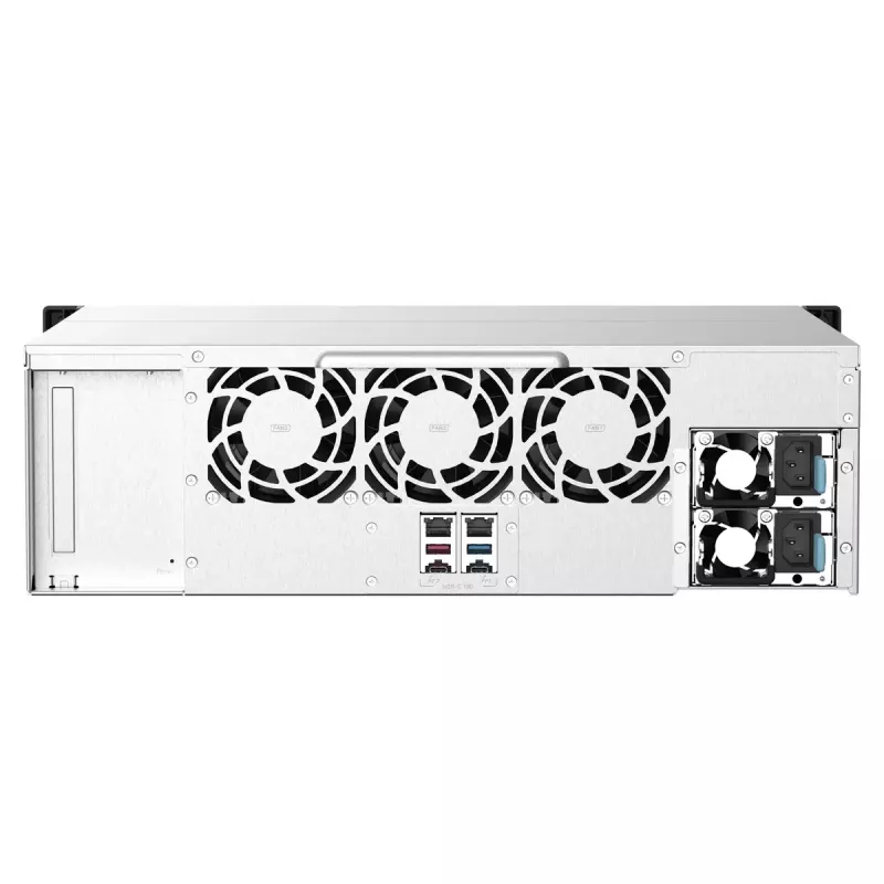 QNAP TS-1673AU-RP-16G NAS/salvestusserver riiul (3U) Ryzen Embedded V1500B 16 GB DDR4 0 TB QNAP QTS Must, Hall