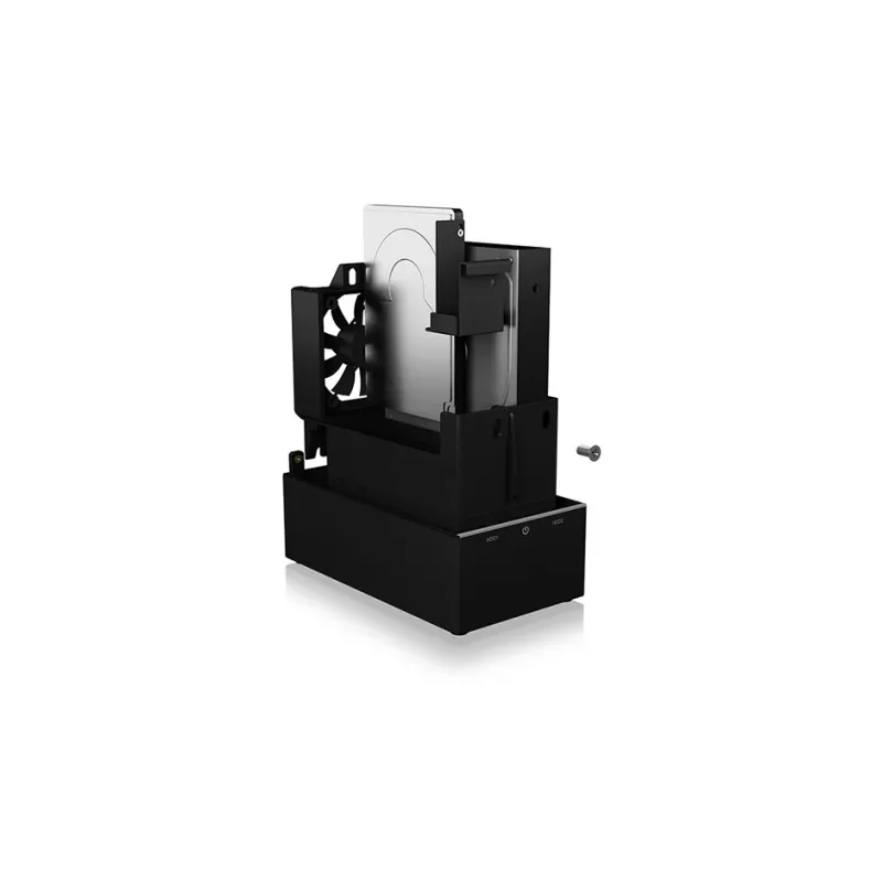 ICY BOX IB-RD3621-C31 kettamassiiv 0 TB Lauaarvuti Must
