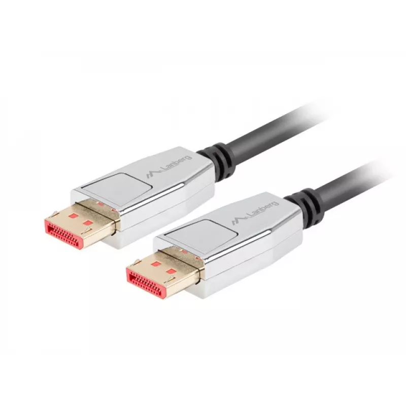 DisplayPort-kaabel LANBERG CA-DPDP-20CU-0018-BK 1.8 m DisplayPort 1.4 32.4 Gbit/s HDR kullatud kontaktidega