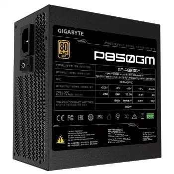 GIGABYTE P850GM toiteplokk 850 W 20+4 pin ATX ATX must