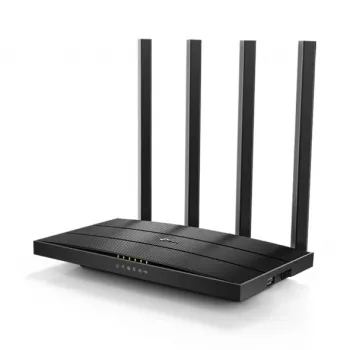 TP-Link Archer C6U traadita ruuter Gigabit Ethernet kaheribaline (2,4 GHz / 5 GHz) Must