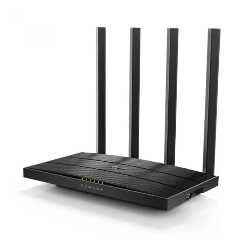 TP-Link Archer C6U traadita ruuter Gigabit Ethernet kaheribaline (2,4 GHz / 5 GHz) Must