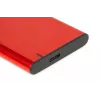 HDD/SSD-korpus IBOX HD-05 Punane 2,5 tolli — USB 3.2 Gen 1 (5 Gbit/s), JMicron JMS578, kuni 10 TB