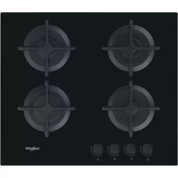 Whirlpool AKT 616/NB Must sisseehitatav 60 cm gaasipliit 4 tsooni