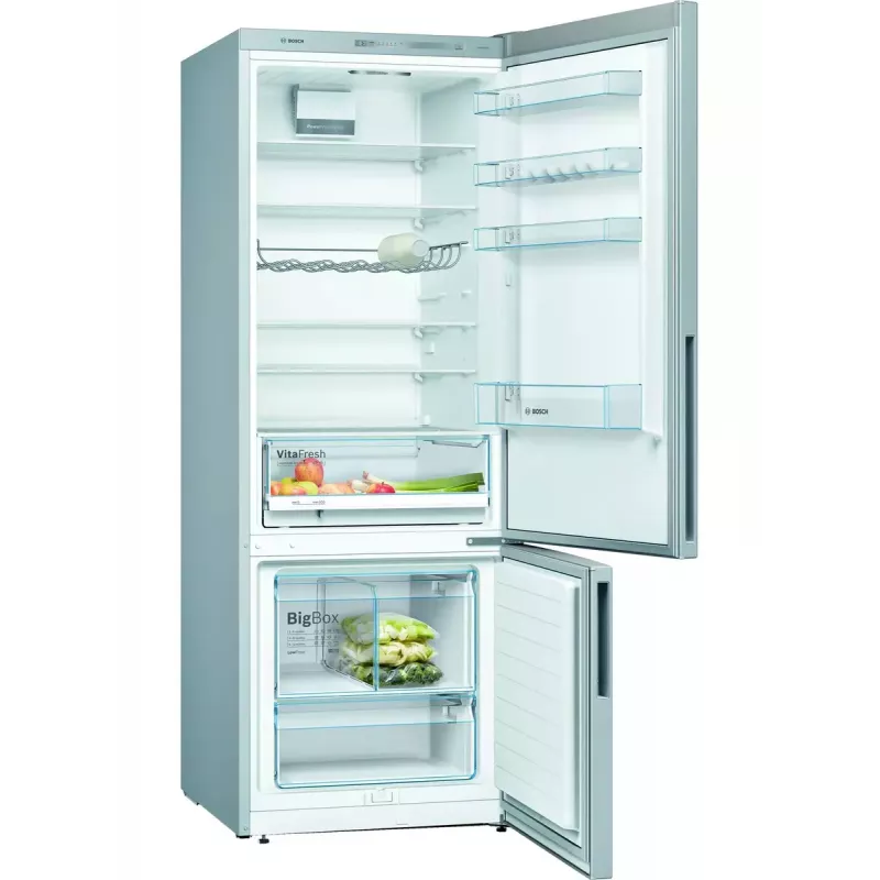 Külmik-sügavkülmik Bosch Serie 4 KGV58VLEAS, vabaltseisev, 503 L (377 L külmik / 126 L sügavkülmik), roostevaba teras