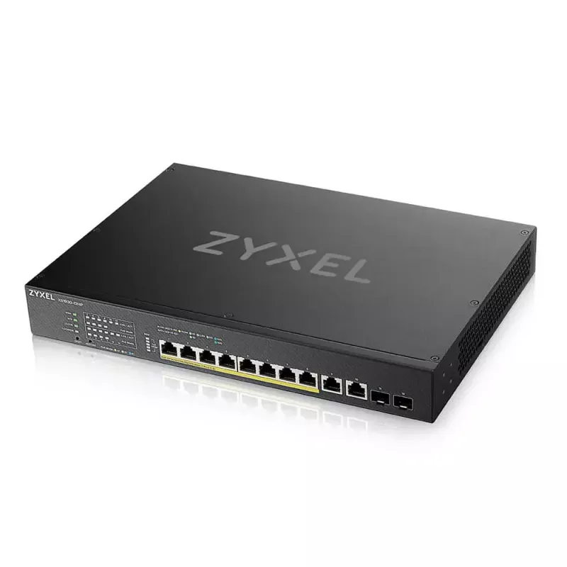 Zyxel XS1930-12HP-ZZ0101F võrgulüliti, hallatav L3, 10G Ethernet (100/1000/10000), Power over Ethernet (PoE), must
