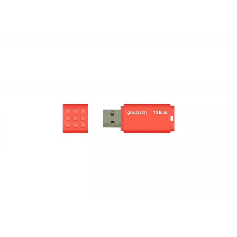 USB-mälupulk GOODRAM UME3 128 GB USB Type-A 3.2 Gen 1, oranž, korgita, 60/20 MB/s