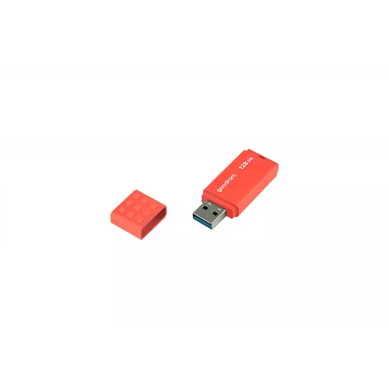 USB-mälupulk GOODRAM UME3 128 GB USB Type-A 3.2 Gen 1, oranž, korgita, 60/20 MB/s