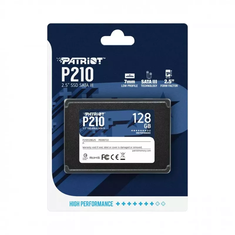 Patriot Memory P210 2.5 tolli 128GB Serial ATA III 450/350 MB/s