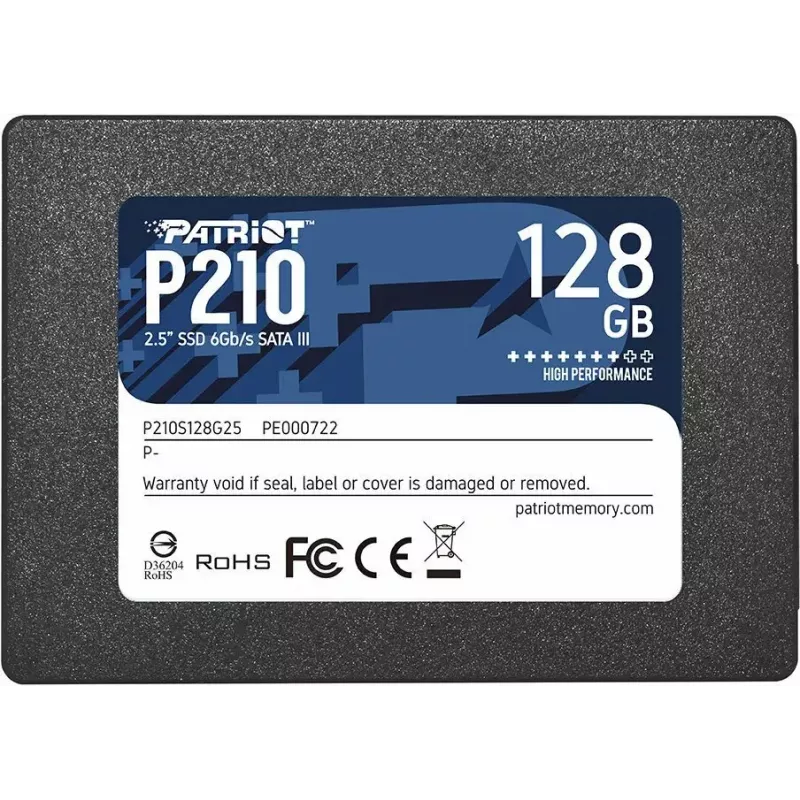 Patriot Memory P210 2.5 tolli 128GB Serial ATA III 450/350 MB/s
