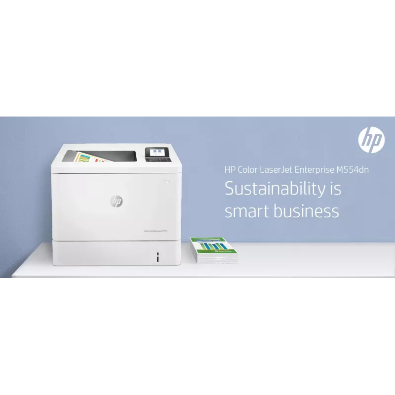 HP Color LaserJet Enterprise M554dn printer, laser, värviline, 1200 x 1200 DPI, A4, 33 ppm, kahepoolne printimine