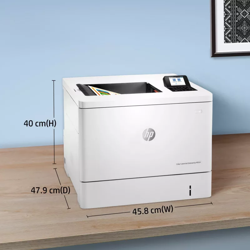 HP Color LaserJet Enterprise M554dn printer, laser, värviline, 1200 x 1200 DPI, A4, 33 ppm, kahepoolne printimine