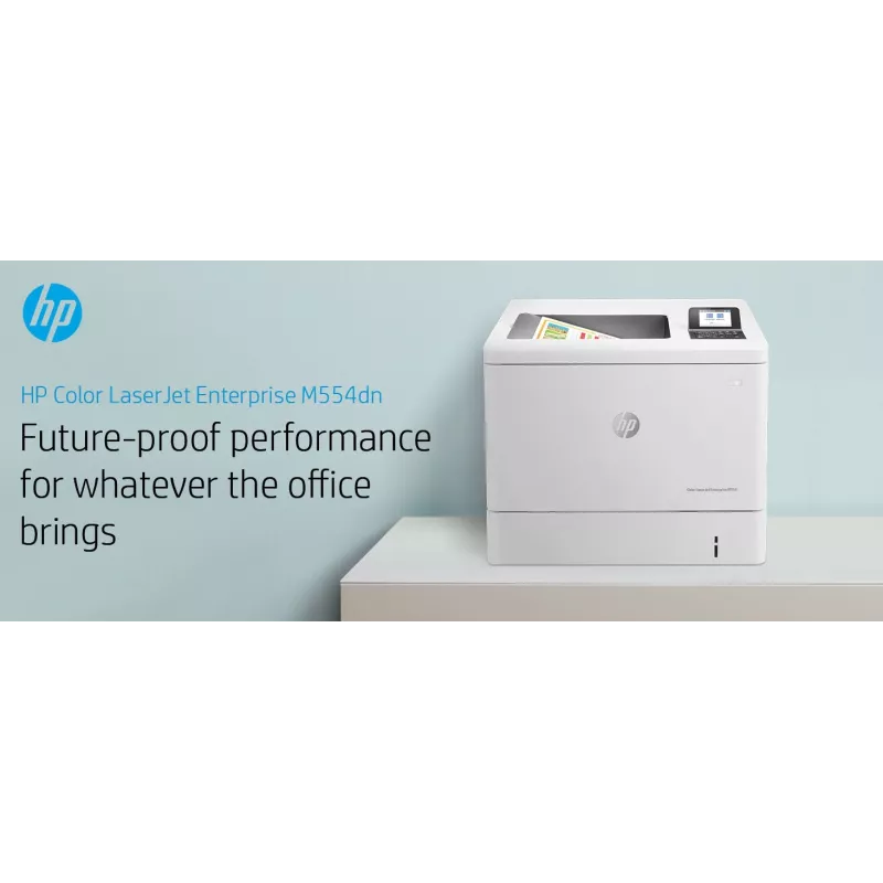 HP Color LaserJet Enterprise M554dn printer, laser, värviline, 1200 x 1200 DPI, A4, 33 ppm, kahepoolne printimine