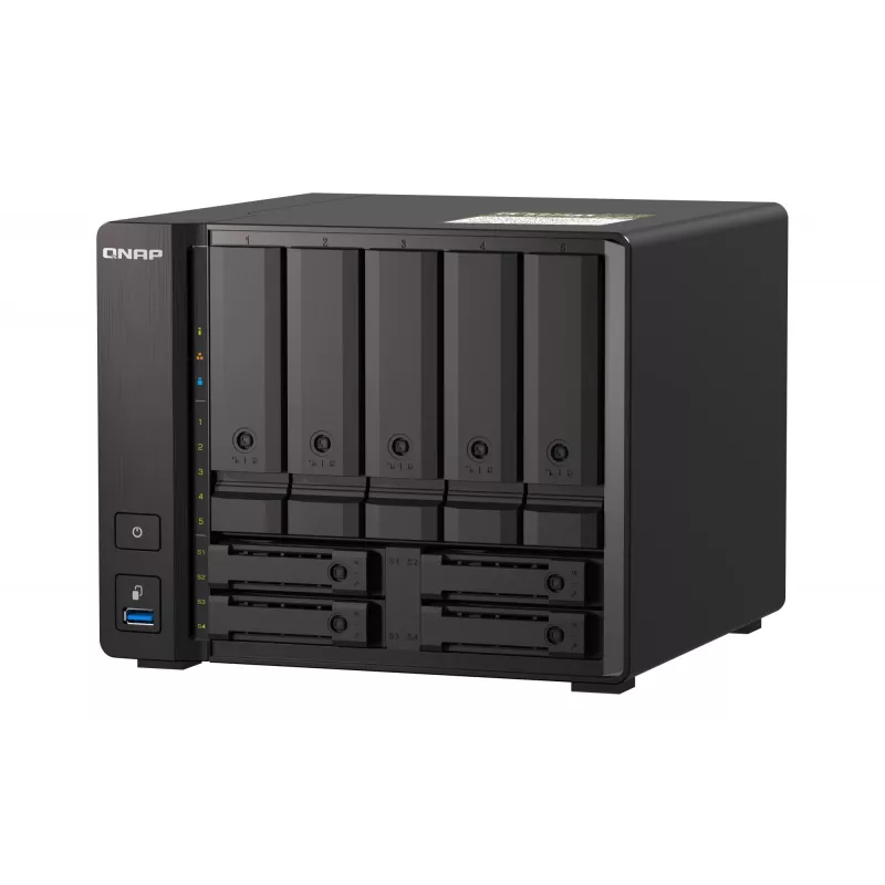 QNAP TS-H973AX NAS Tower Ryzen Embedded V1500B 32 GB DDR4 0 TB QuTS hero Must