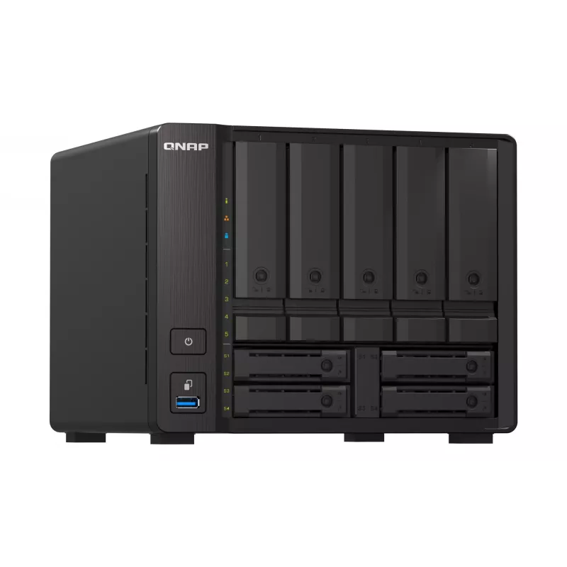 QNAP TS-H973AX NAS Tower Ryzen Embedded V1500B 32 GB DDR4 0 TB QuTS hero Must