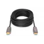 DIGITUS HDMI AOC hübriidkiudühenduskaabel, tüüp A M/M, 10 m, UHD 8K@60Hz, CE, must