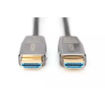 DIGITUS HDMI AOC hübriidkiudühenduskaabel, tüüp A M/M, 15 m, UHD 8K@60Hz, CE, must