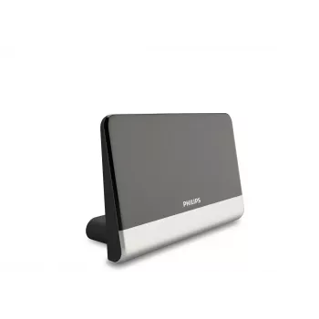 Philips Digital TV antenna SDV6222/12, Must, Hõbedane, 48 dBi, FM, UHF, VHF, 1.8 m, 210 x 100 x 140 mm, Coax