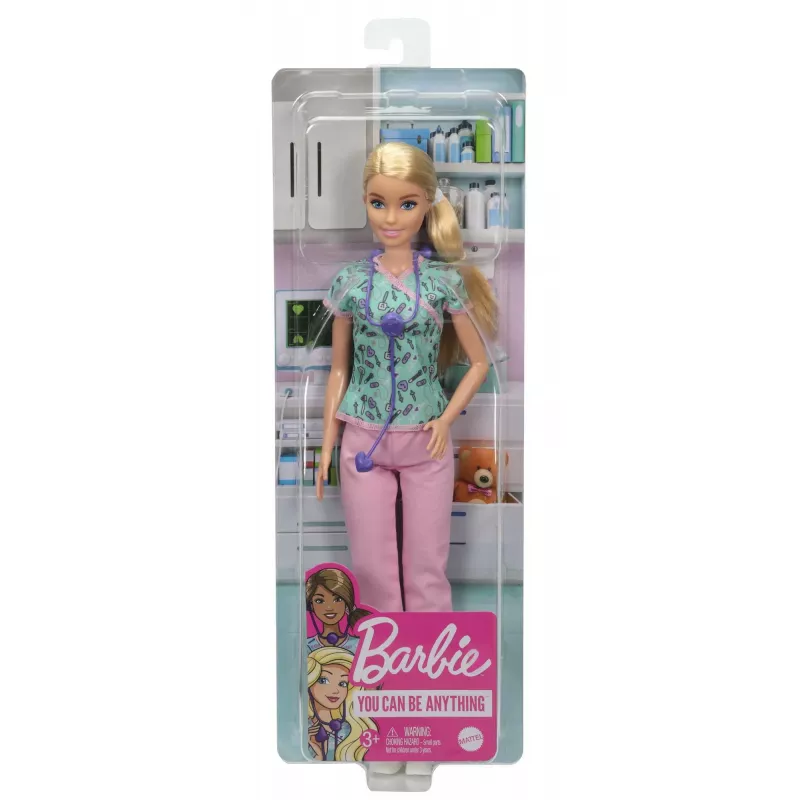 Barbie õe nukk koos meditsiiniriietega, riiete ja aksessuaaridega