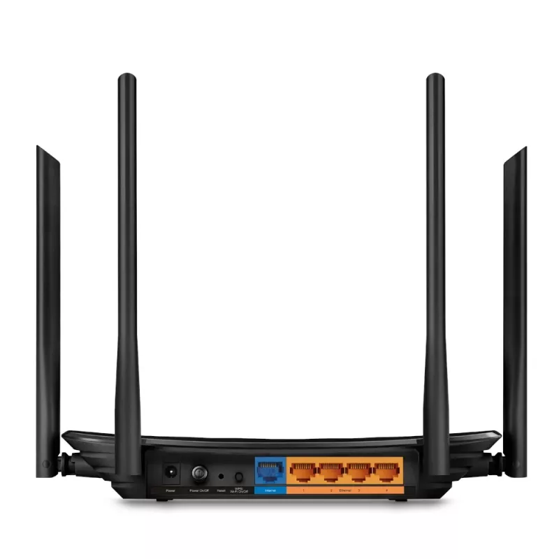 TP-Link AC1200 traadita ruuter Gigabit Ethernet kaheriba (2,4 GHz / 5 GHz) Must