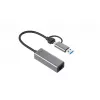 “i-tec Metal USB-C/USB-A 2.5Gbps Ethernet” adapter, juhtmega, USB Type-A/USB USB-C, Ethernet, 2500 Mbit/s, hall