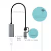 “i-tec Metal USB-C/USB-A 2.5Gbps Ethernet” adapter, juhtmega, USB Type-A/USB USB-C, Ethernet, 2500 Mbit/s, hall