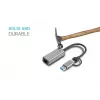 “i-tec Metal USB-C/USB-A 2.5Gbps Ethernet” adapter, juhtmega, USB Type-A/USB USB-C, Ethernet, 2500 Mbit/s, hall