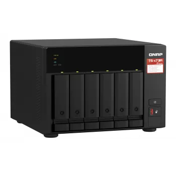 QNAP TS-673A NAS Tower Ryzen Embedded V1500B 8 GB DDR4 0 TB QNAP Turbo System Must