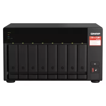 QNAP TS-873A NAS Tower Ryzen Embedded V1500B 8 GB DDR4 0 TB QNAP Turbo System Must