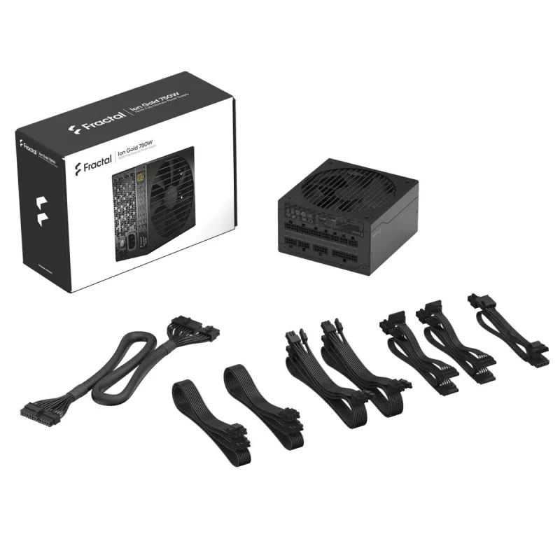 Fractal Design Ion+ 750W Gold toiteplokk 24-pin ATX ATX Must