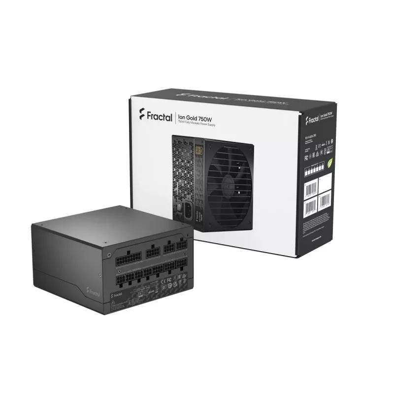Fractal Design Ion+ 750W Gold toiteplokk 24-pin ATX ATX Must