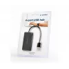 USB jaotur Gembird UHB-U2P4-04 — 4-pordiline USB 2.0, ühenda ja kasuta, must, 480 Mbit/s