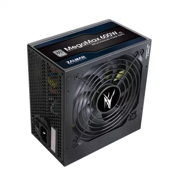 Zalman ZM600-TXII V2 MegaMax 80PLUS 230V EU STANDARD sertifitseeritud suure tõhususega PCI-E toiteplokk 600 W 20+4 pin ATX ATX Must