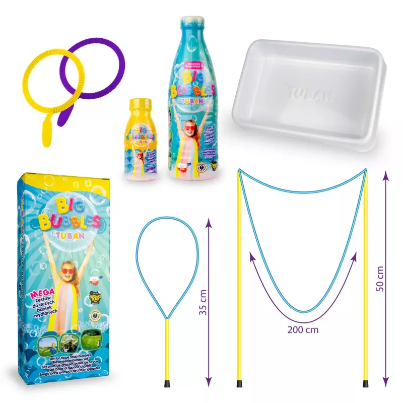Mullikomplekt Tuban MEGA SET FOR BIG BUBBLES Soovitatav vanus alates 3 aastat