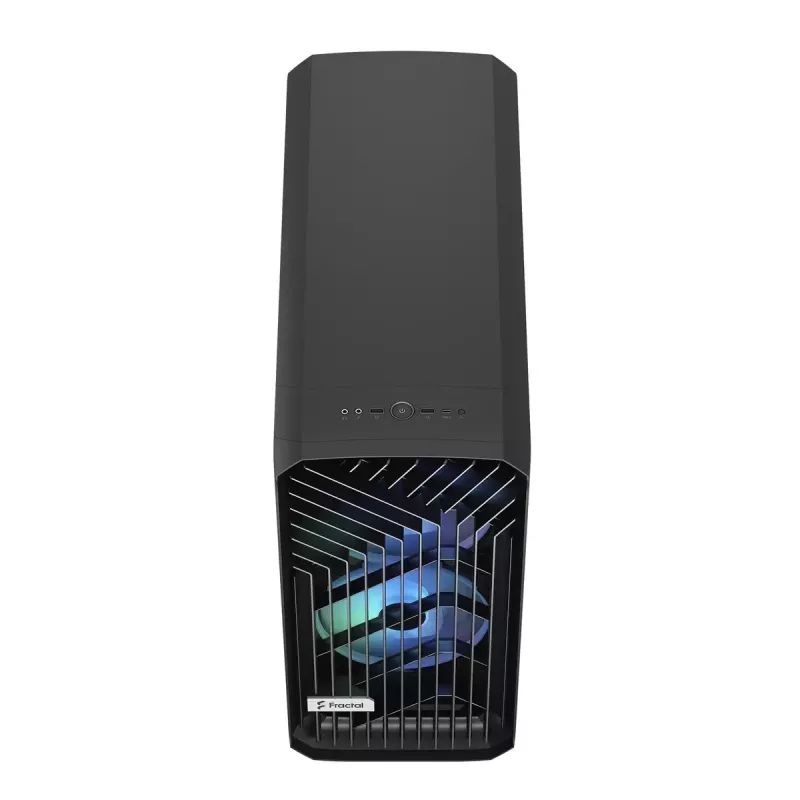 Arvuti korpus Fractal Design Torrent Tower Black — toetab ATX/EATX/ITX, 2x180mm esiventilaatorit, 2x3,5-tollist pesa, 4x2,5-tollist pesa, karastatud klaas