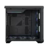 Arvuti korpus Fractal Design Torrent Tower Black — toetab ATX/EATX/ITX, 2x180mm esiventilaatorit, 2x3,5-tollist pesa, 4x2,5-tollist pesa, karastatud klaas