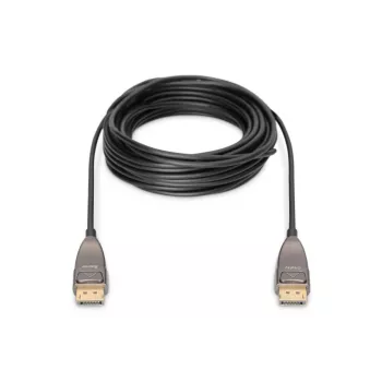DIGITUS DisplayPort AOC hübriidkiudoptiline ühenduskaabel M/M UHD 8K@60Hz, CE, must 20m